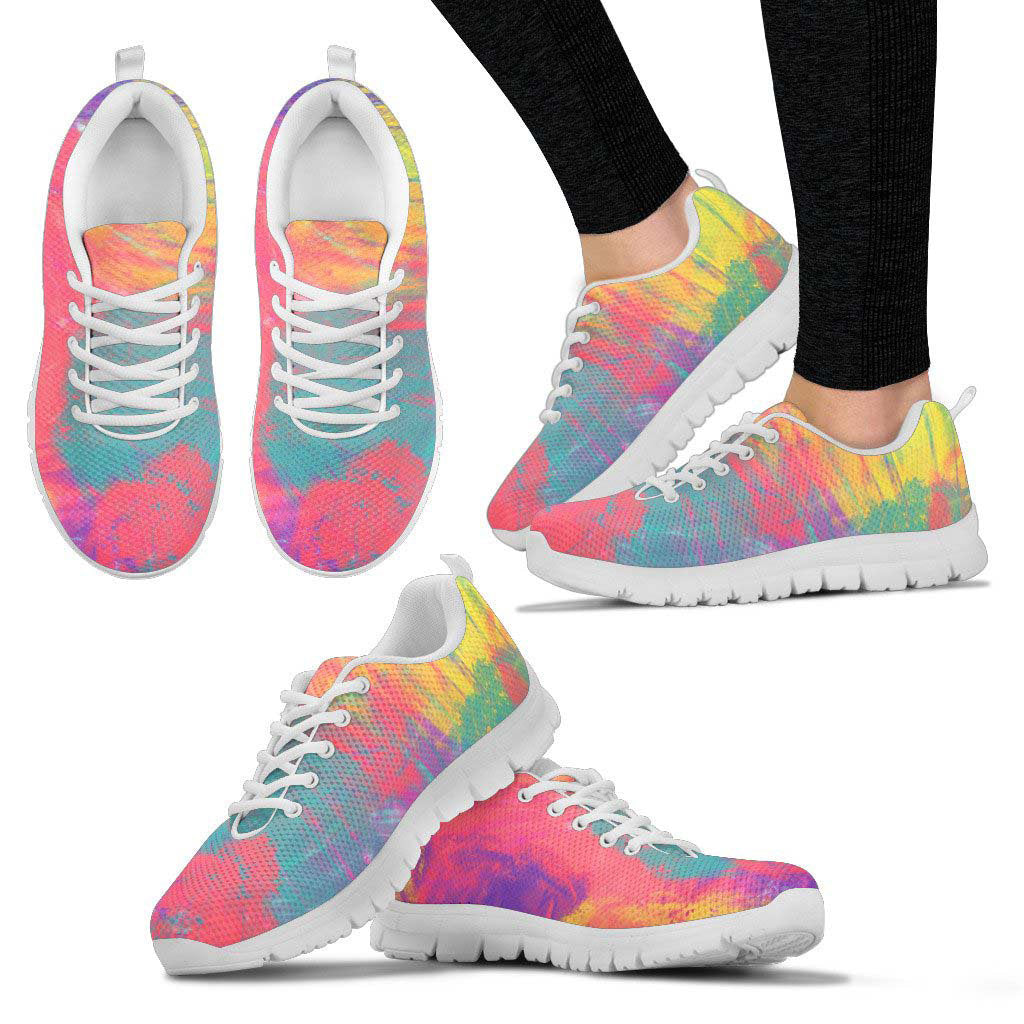 Colorful Abstract Pastel Printed Running Shoes