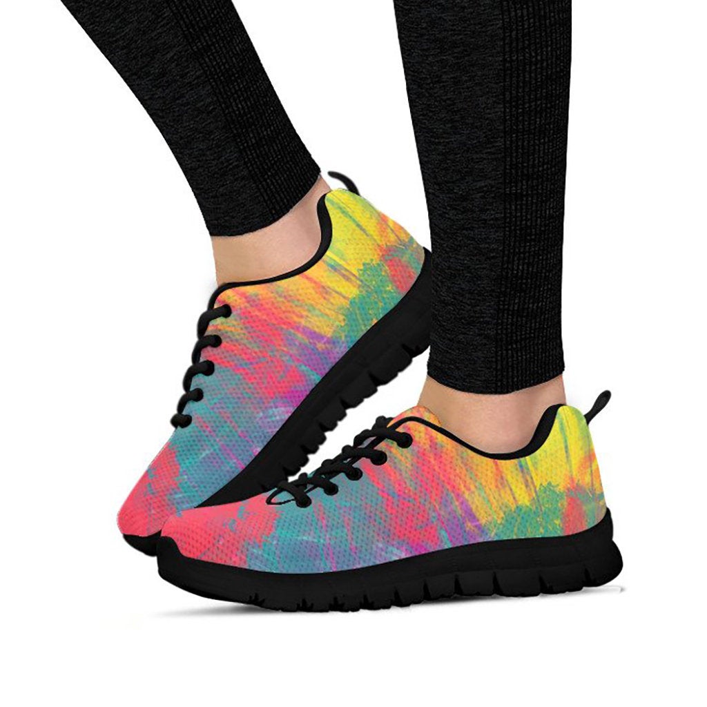 Colorful Abstract Pastel Printed Running Shoes