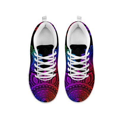 Colorful Chakra Mandala Sneakers.