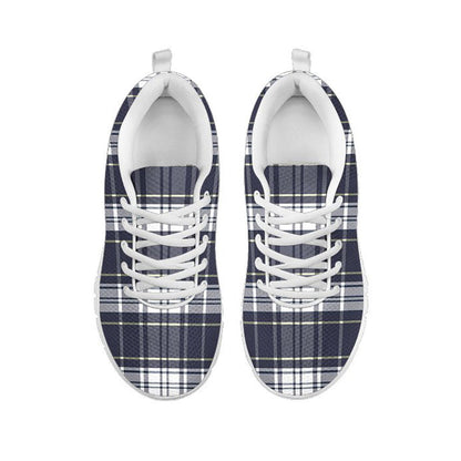 Blue Yellow Plaid Sneakers