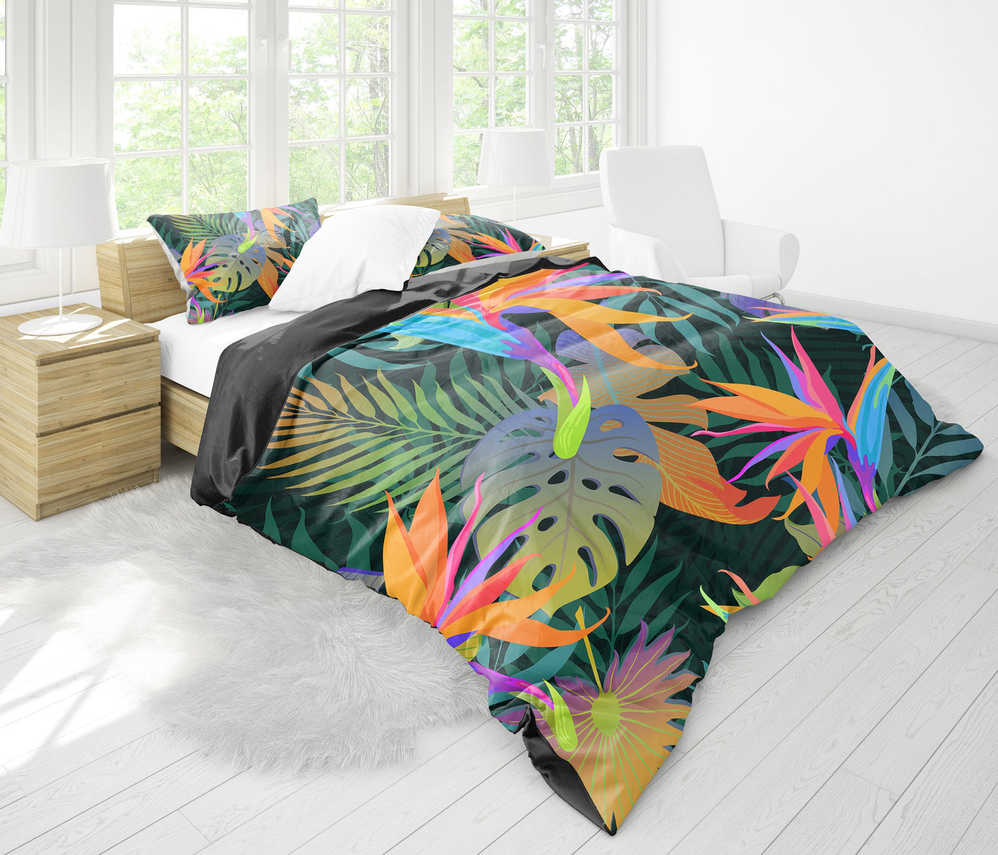 Colorful Plants Bedding Set