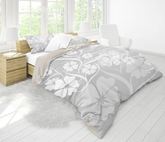 Ivory Flowers Bedding Set