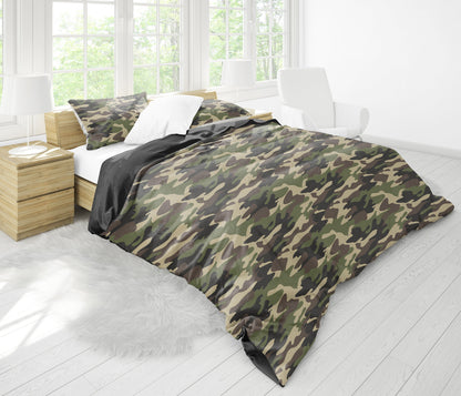 Army Green Camouflage Bedding Set