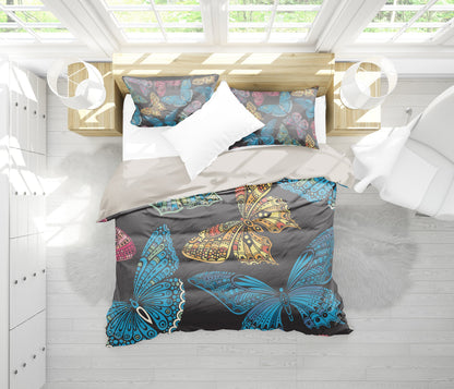 Colorful Butterflies Bedding Set