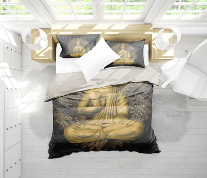 Buddha Statue Bedding Set