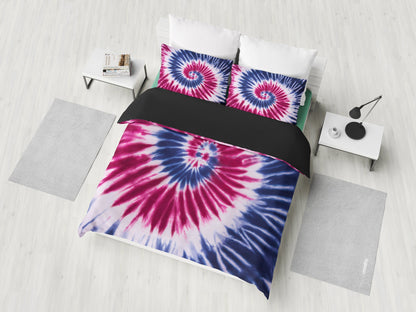 Red, White & Blue Tie Dye Bedding Set