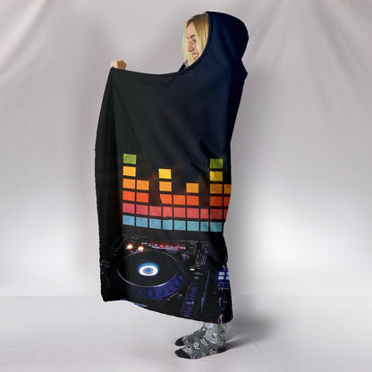 DJ Equalizer Hooded Blanket