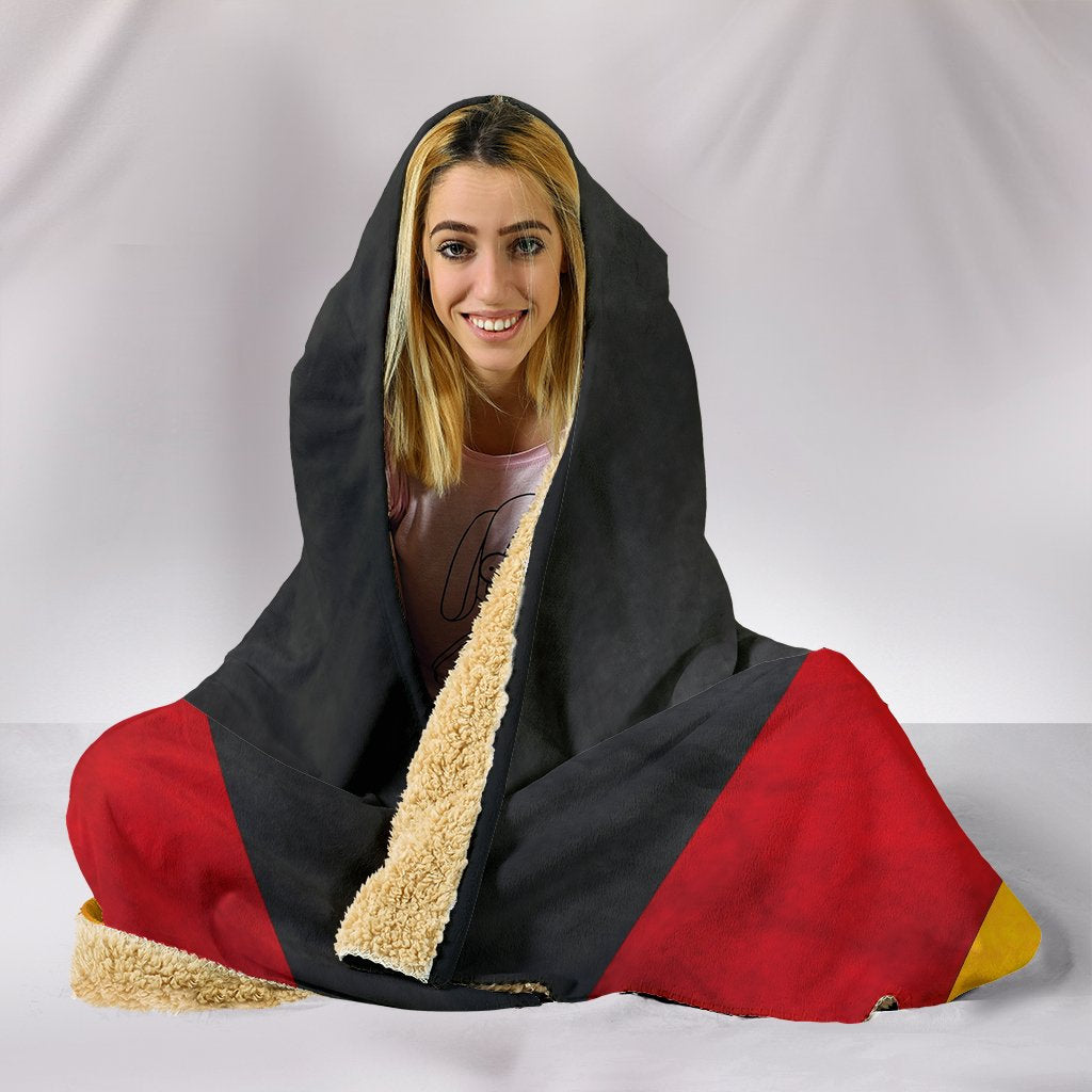 German Flag Hooded Blanket