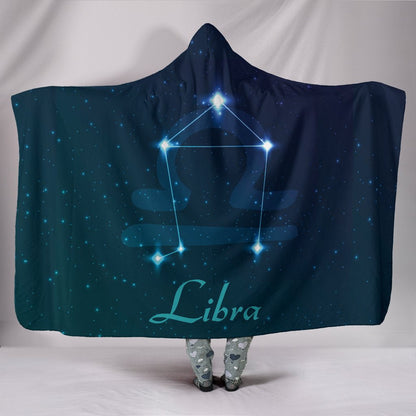 Libra Zodiac Hooded Blanket