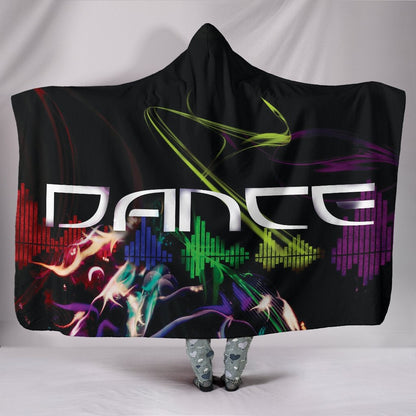Colorful Abstract Dance Hooded Blanket