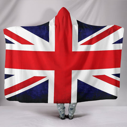 United Kingdom Flag Hooded Blanket