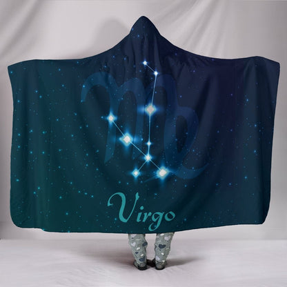 Virgo Zodiac Hooded Blanket