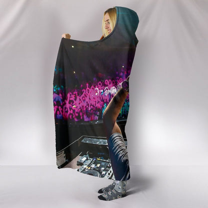 Heart DJ Hooded Blanket