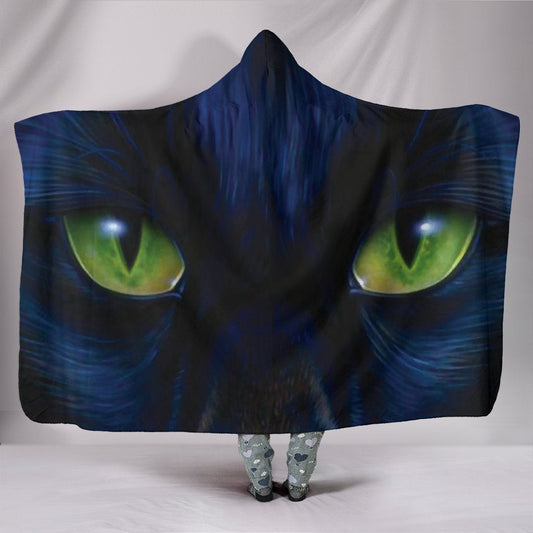 Cat Eyes Hooded Blanket
