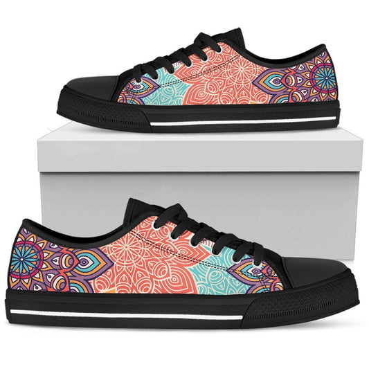 Colorful Floral Mandalas Shoes
