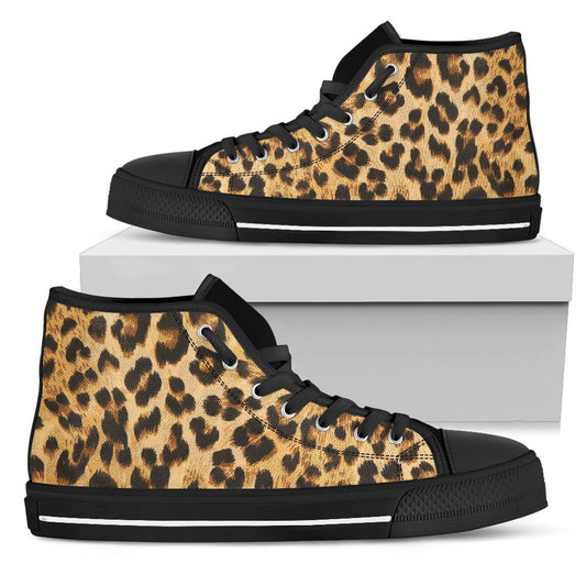 Leopard Print High Top Shoes