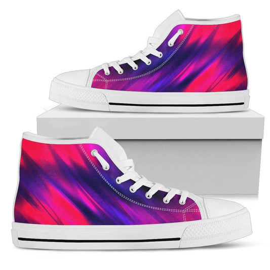 Pink & Purple Color Blend Abstract High Top Shoes