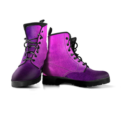 Pink & Purple Abstract Womens Boots