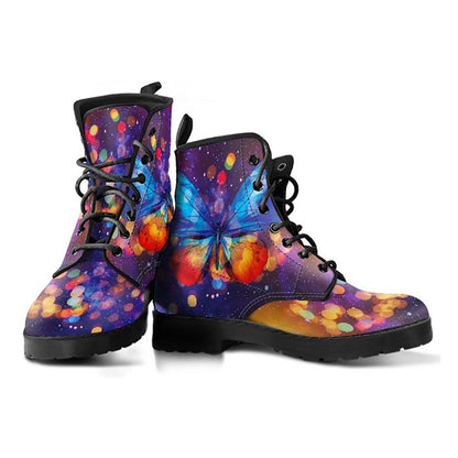 Colorful Butterfly Womens Boots