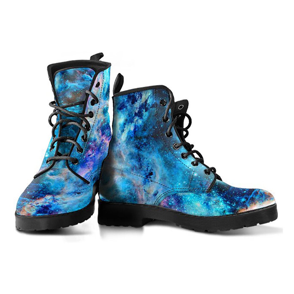 Blue Galaxy Printed Boots