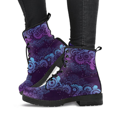 Purple Paisley Mandala Printed Boots product image