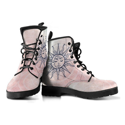 Pink Sun & Moon Vegan Leather Boots – product image 2