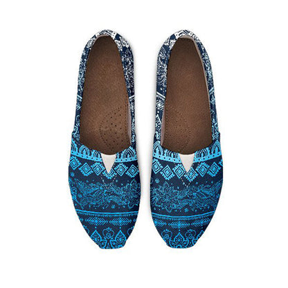 Blue Boho Casual Shoes