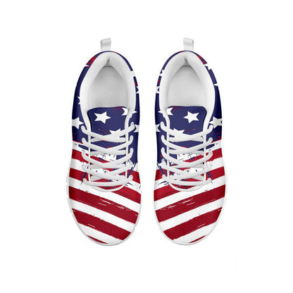 Abstract American Flag Sneakers