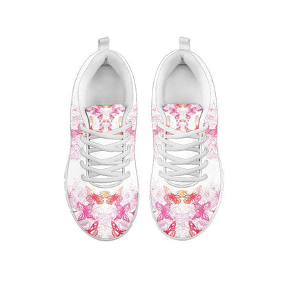 Pink & Purple Abstract Butterflies Sneakers