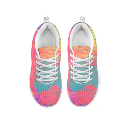 Colorful Abstract Pastel Printed Running Shoes