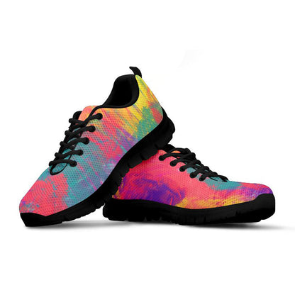 Colorful Abstract Pastel Printed Running Shoes