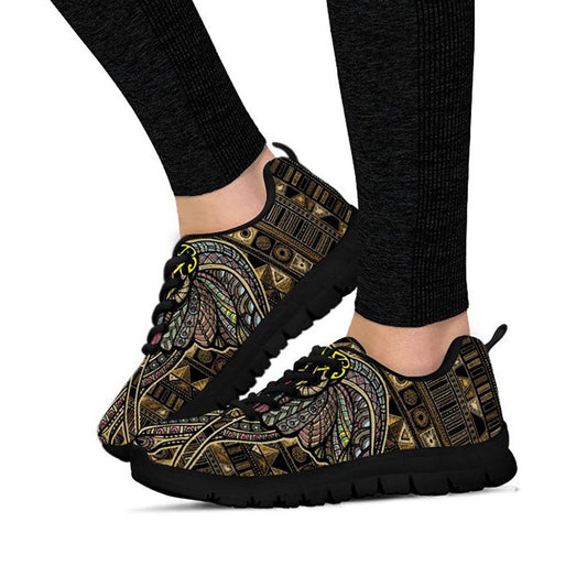 Brown Tribal Sneakers