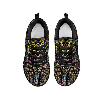 Brown Tribal Sneakers