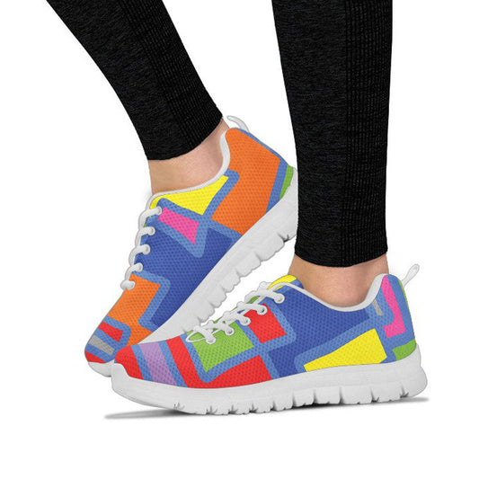 Colorful Abstract Square Sneakers