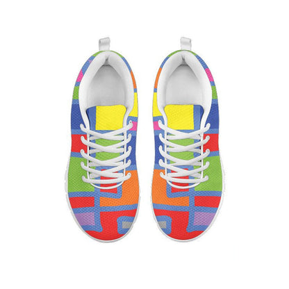 Colorful Abstract Square Sneakers