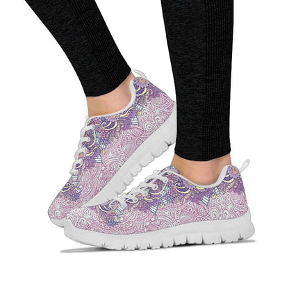 Pink & Purple Henna Decor Sneakers