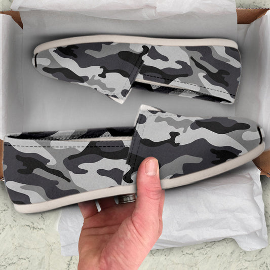 Grey Camouflage Casual Shoes