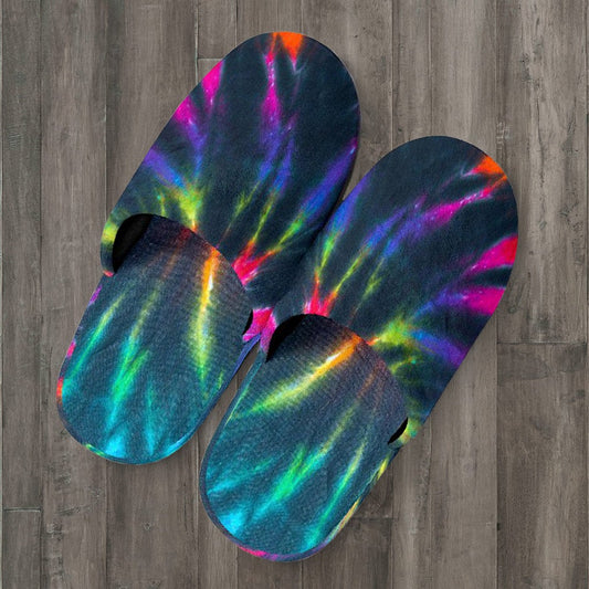 Colorful Neon Tie Dye Slippers