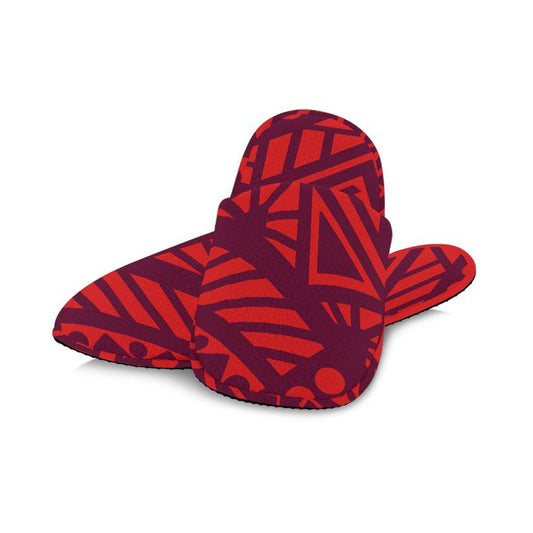 Red Tribal Polynesian Slippers