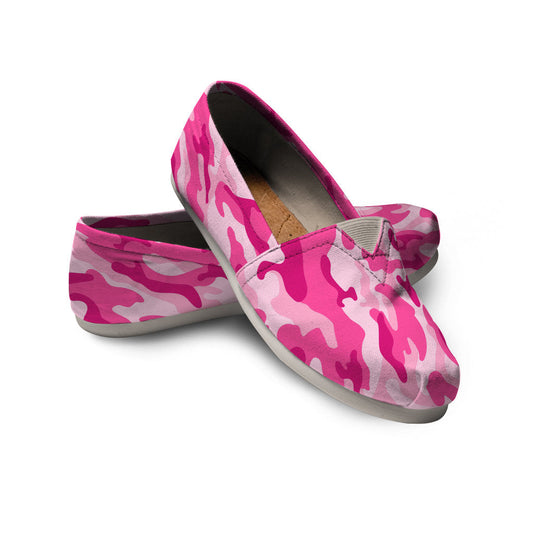 Pink Camouflage Casual Shoes