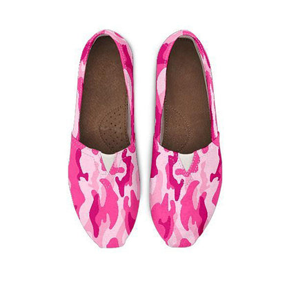 Pink Camouflage Casual Shoes