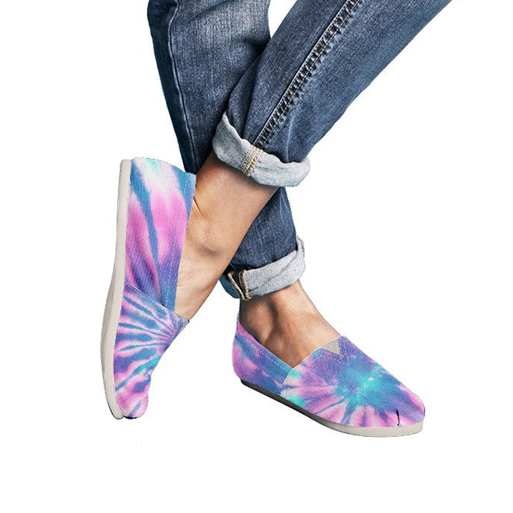Pink & Blue Tie Dye Casual Shoes