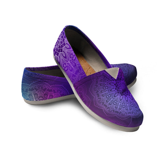 Purple Mandalas Casual Shoes