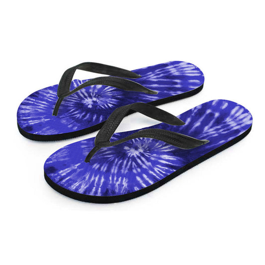 Royal Blue Tie Dye Flip Flops