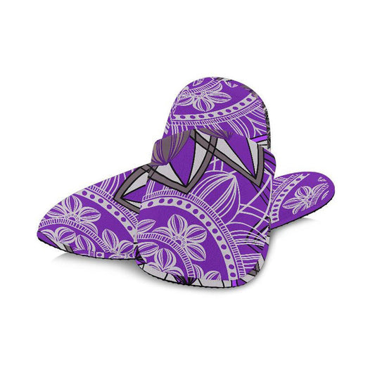 Purple Floral Mandalas Slippers