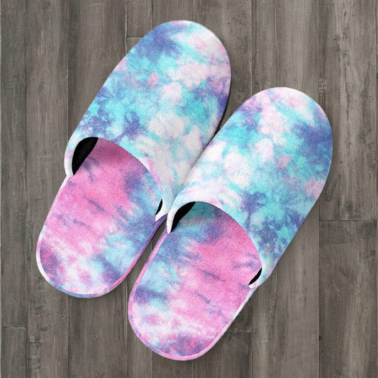 Blue & Pink Cotton Candy Slippers