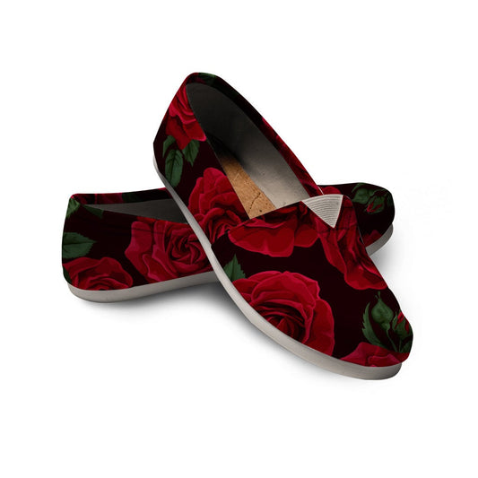 Red Roses Casual Shoes