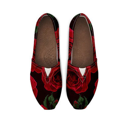 Red Roses Casual Shoes