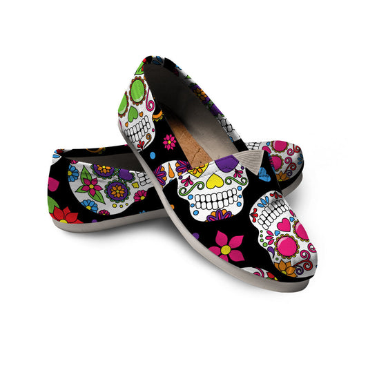 Colorful Sugar Skulls Casual Shoes