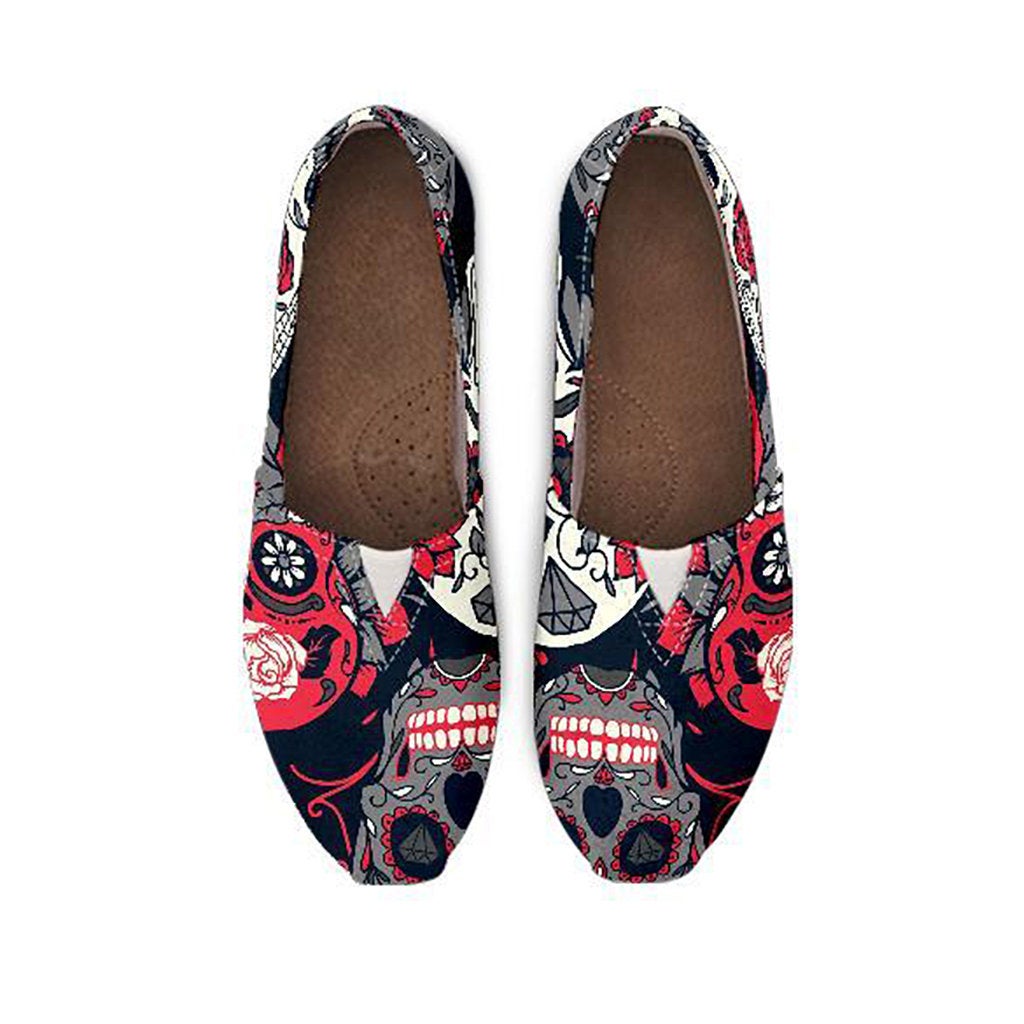 Sugar Skulls & Roses Casual Shoes